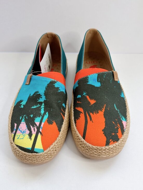 Men’s Size 6.5 UIN Sunset Palm Canvas Espadrille Slip-On Shoes Beach Travel main image 10